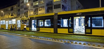 Ütközött az új CAF villamos